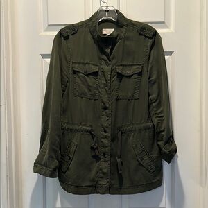LOFT Olive Utility Jacket for Women